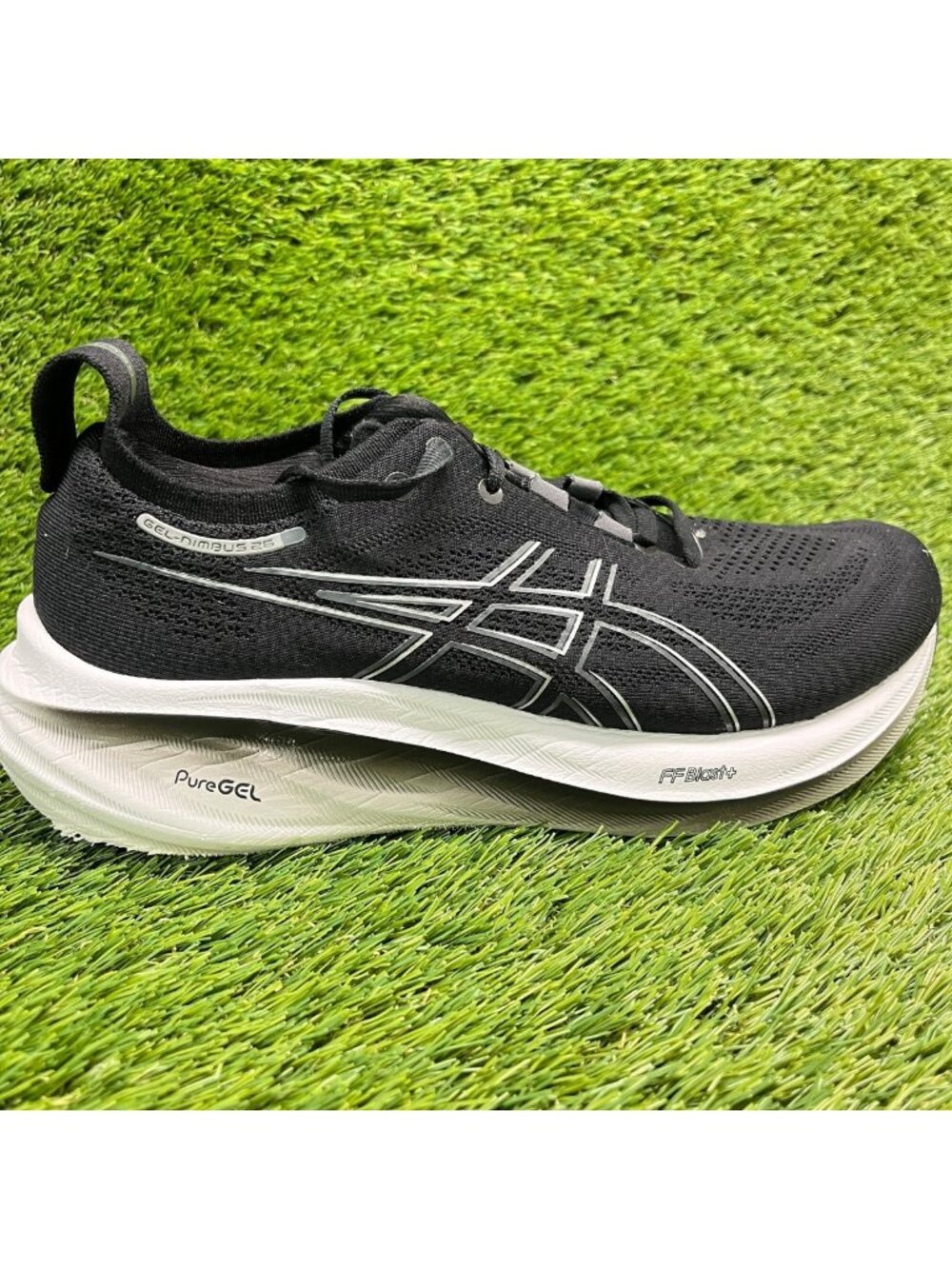 Asics Gel-Nimbus 26 Womens Size 10D Black White Athletic Running Shoes Sneakers